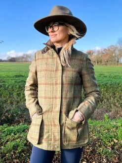 Surrey Ladies Tweed Coat In Clover - Regular Fit 7 Surrey Ladies Tweed Coat In Clover - Regular Fit -AlanPaine Shop Surrey Tweed Jacket Ladies