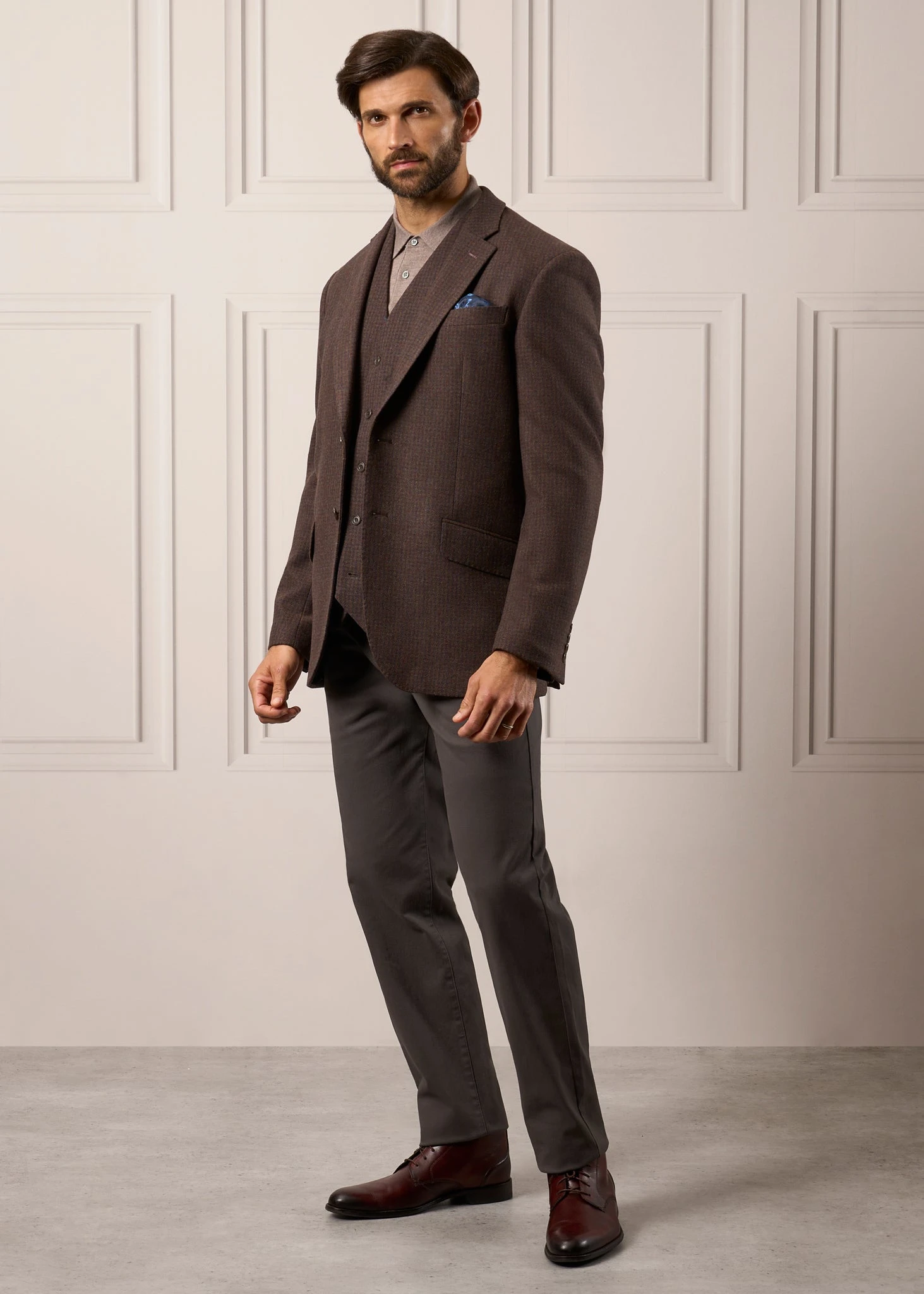 Surrey Tweed Lined Blazer In Bramble - Regular Fit 5 Surrey Tweed Lined Blazer In Bramble - Regular Fit - Image 3