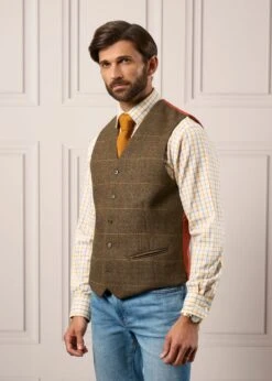 Ilkley Men's Blue And Gold Country Check Shirt - Shooting Fit 6 Ilkley Men's Blue And Gold Country Check Shirt - Shooting Fit -AlanPaine Shop Tweed Waistcoat Mens Combrook Teak 1 f4944cde 12d5 4388 932c 13b7ac041ab5