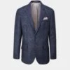Surrey Tweed Lined Blazer In Navy Check - Regular Fit -AlanPaine Shop Tweed Blazer Mens Surrey Navy Check