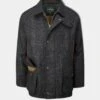 Surrey Waterproof Tweed Coat In Green Check - Shooting Fit 2 Surrey Waterproof Tweed Coat In Green Check - Shooting Fit -AlanPaine Shop Tweed Mens Shooting Coat Surrey Green Check