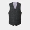 Surrey Men's Tweed Lined Country Waistcoat In Green Check - Regular Fit -AlanPaine Shop Tweed waistcoat Surrey Green Check