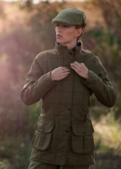 Rutland Ladies Tweed Waterproof Shooting Coat In Lichen 17 Rutland Ladies Tweed Waterproof Shooting Coat In Lichen -AlanPaine Shop alan paine ladies tweed waterproof shooting coat lichen 3