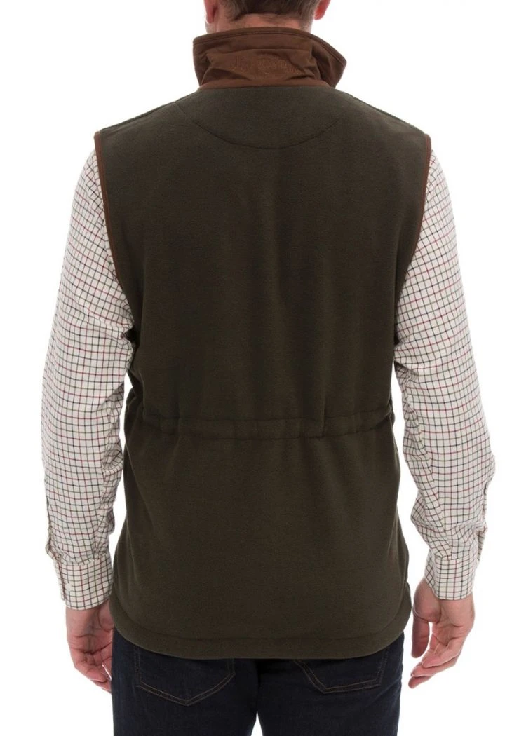 Aylsham Men's Fleece Gilet In Green - Regular Fit 6 Aylsham Men's Fleece Gilet In Green - Regular Fit - Image 4