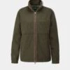 Aylsham Ladies Fleece Jacket In Green Herringbone - Regular Fit -AlanPaine Shop ap aylsham womens jacket green herringbone