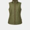 Didsmere Ladies Technical Tweed Gilet In Pine - Regular Fit -AlanPaine Shop ap didsmere womens gilet pine