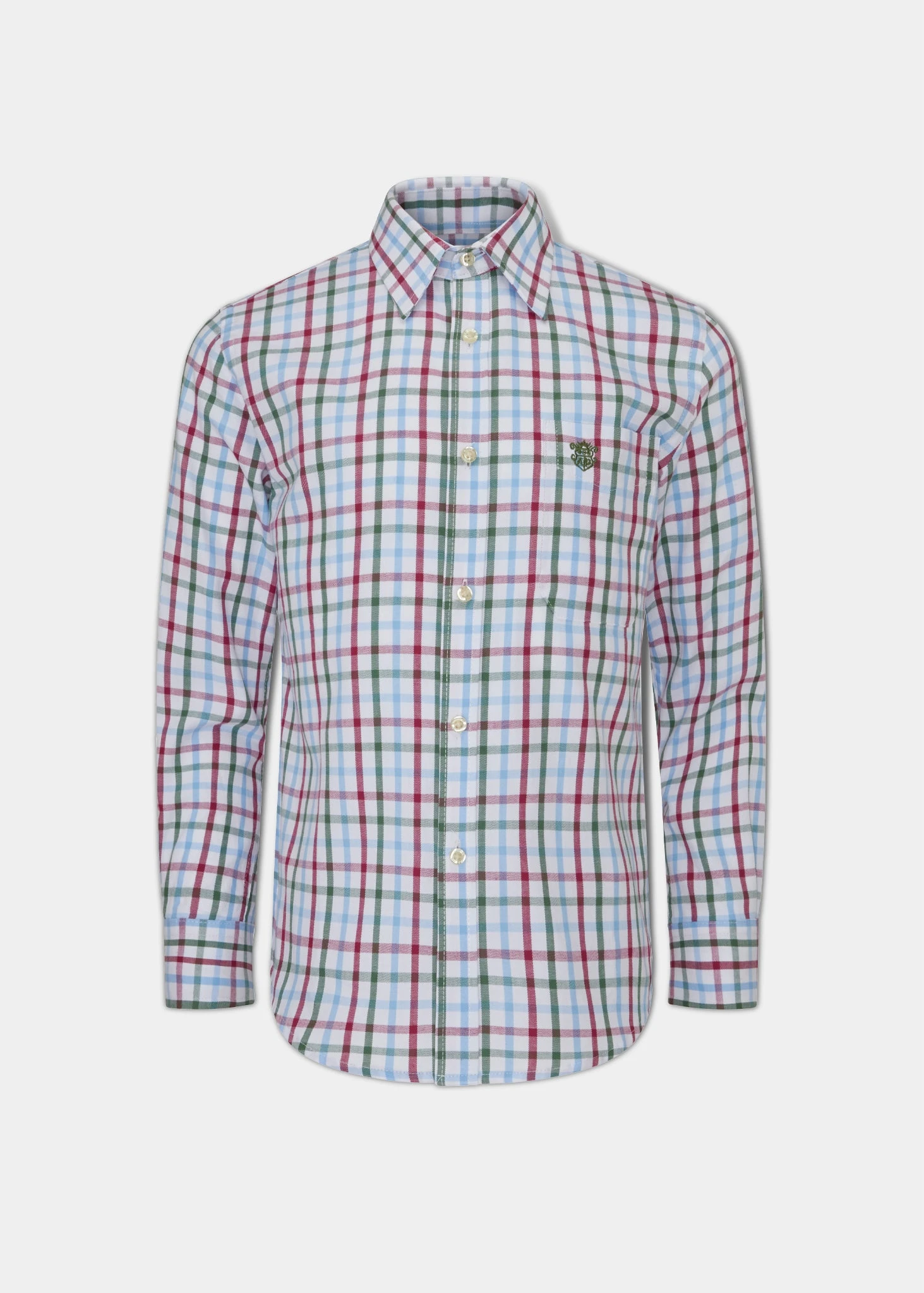Ilkley Men's Country Check Shirt In Wine - Shooting Fit 3 Ilkley Men's Country Check Shirt In Wine - Shooting Fit