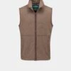 Aylsham Men's Fleece Gilet In Brown Herringbone - Regular Fit 2 Aylsham Men's Fleece Gilet In Brown Herringbone - Regular Fit -AlanPaine Shop aylsham mens fleece waistcoat brown herringbone