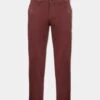 Bamforth Men's Chino Trouser In Wine - Regular Fit