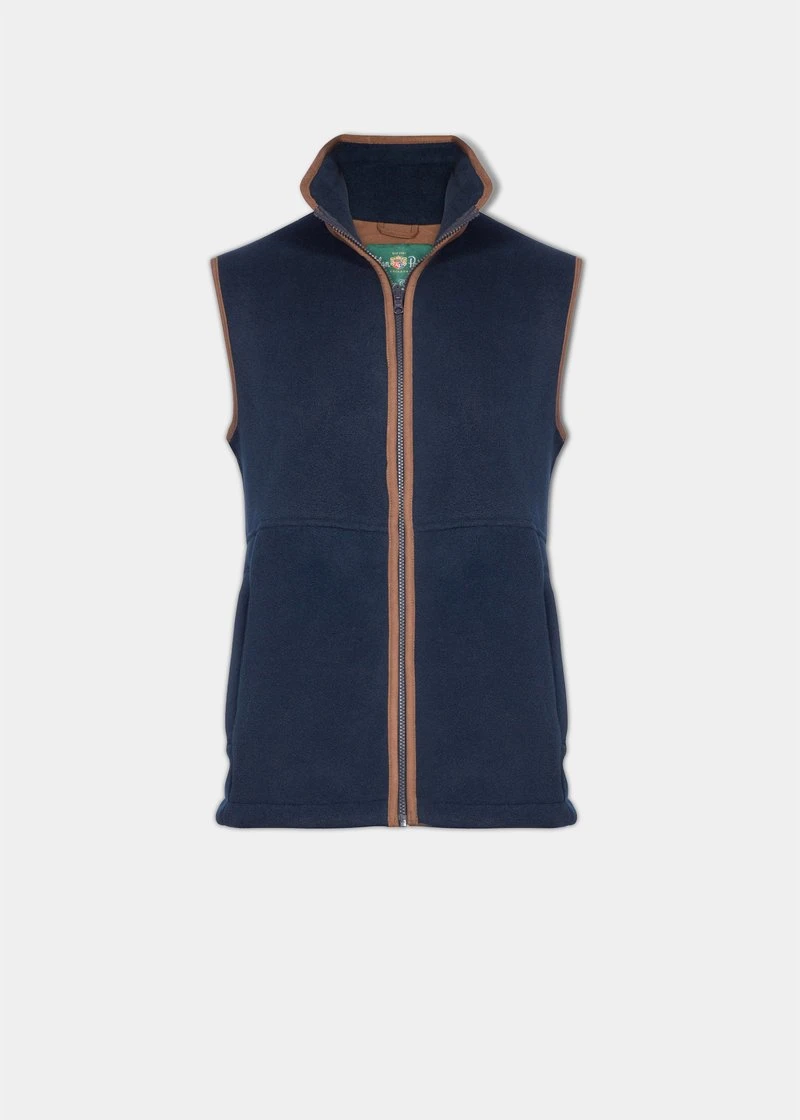 Aylsham Children's Fleece Waistcoat In Navy 3 Aylsham Children's Fleece Waistcoat In Navy