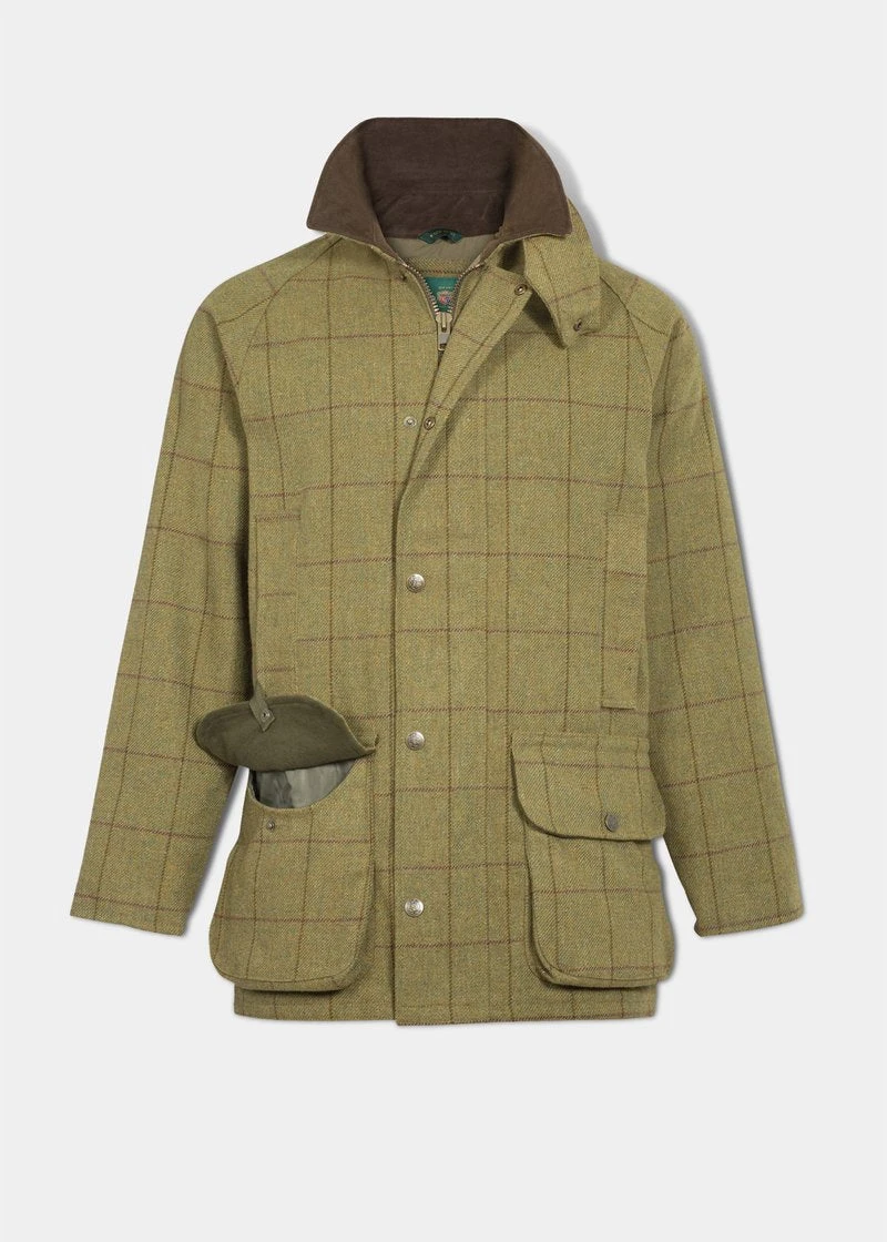 Rutland Children's Tweed Coat In Lichen 3 Rutland Children's Tweed Coat In Lichen