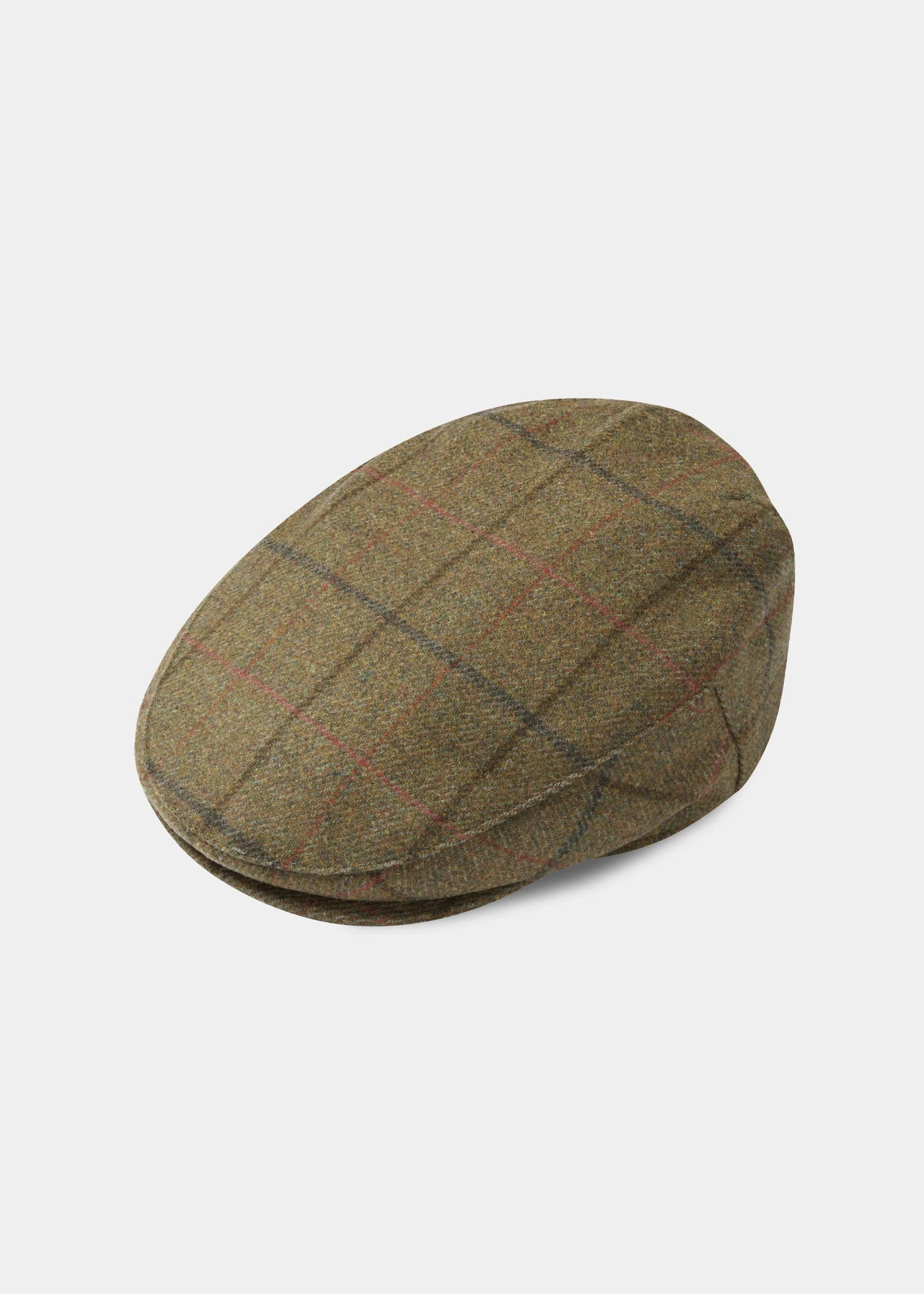 Combrook Men's Tweed Flat Cap In Thyme 3 Combrook Men's Tweed Flat Cap In Thyme