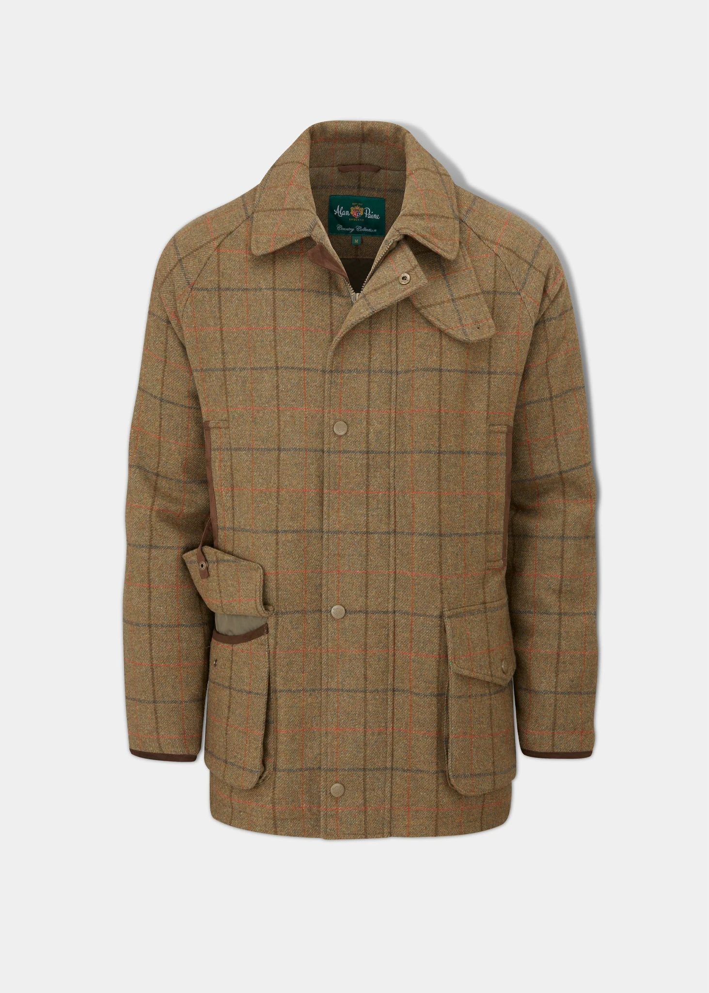 Combrook Men's Waterproof Tweed Coat In Thyme - Regular Fit 3 Combrook Men's Waterproof Tweed Coat In Thyme - Regular Fit