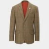 Combrook Men's Tweed Sports Blazer In Thyme - Regular Fit -AlanPaine Shop combrook mens tweed two button blazer thyme 1