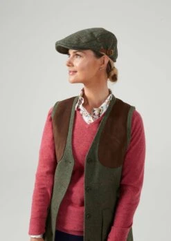 Combrook Unisex Tweed Country Cap In Heath -AlanPaine Shop combrook womens tweed flat cap heath 2