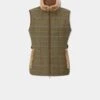 Combrook Ladies Tweed Gilet In Hazel - Regular Fit -AlanPaine Shop combrook womens tweed gilet hazel