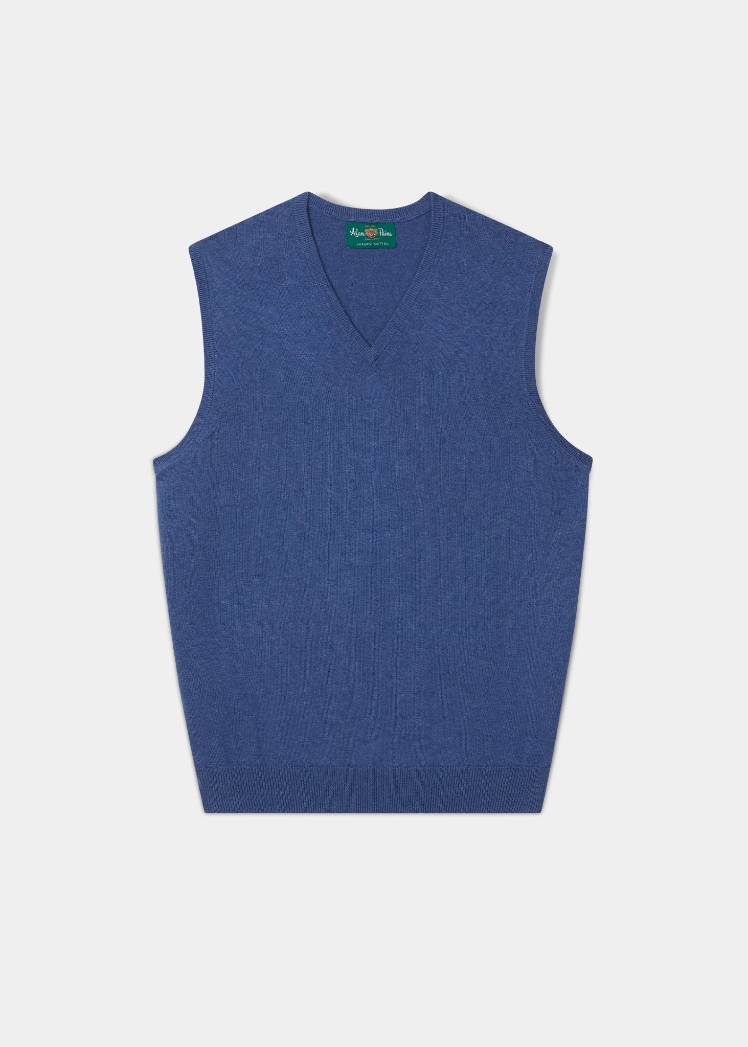 Ellerby Cotton Cashmere Slipover In Indigo 3 Ellerby Cotton Cashmere Slipover In Indigo