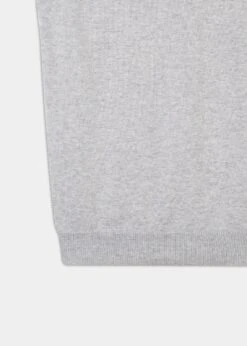 Ellerby Cotton Cashmere Slipover In Dove -AlanPaine Shop ellerby cotton cashmere slipover dove 3