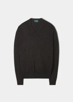 Albury Geelong Wool Jumper In Cocoa - Regular Fit