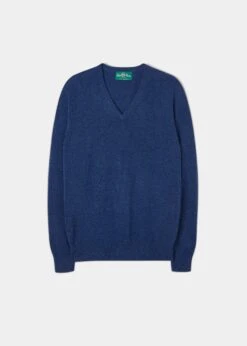 Albury Geelong Wool Jumper In Indigo - Regular Fit