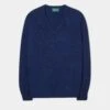 Hampshire Lambswool Jumper In Indigo - Classic Fit -AlanPaine Shop hampshire mens lambswool jumper indigo 1 525ab365 91b4 4a27 bdef 83cdc9b5933f