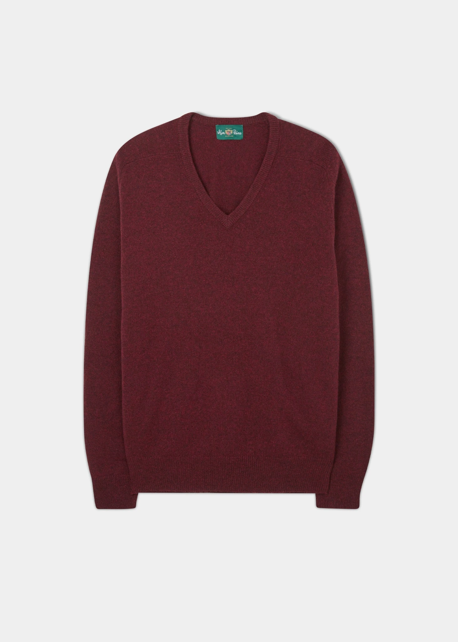 Hampshire Lambswool Jumper In Red Velvet - Classic Fit 3 Hampshire Lambswool Jumper In Red Velvet - Classic Fit