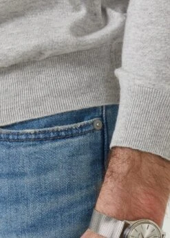 Harlington Luxury Cotton Jumper In Dove 11 Harlington Luxury Cotton Jumper In Dove -AlanPaine Shop harlington luxury cotton crew neck jumper dove 3