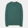 Honley Cotton Cashmere Cable Knit Jumper In Moorland -AlanPaine Shop honley cotton cashmere cable knit jumper in moorland