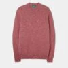 Kinnadie Supersoft Shetland Jumper In Red Clover- Regular Fit 1 Kinnadie Supersoft Shetland Jumper In Red Clover- Regular Fit -AlanPaine Shop kinnadie mens supersoft shetland jumper red clover 1