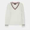 Ladies Cable Knit Cricket Jumper In Ecru 1 Ladies Cable Knit Cricket Jumper In Ecru -AlanPaine Shop ladies cable knit cricket jumper ecru