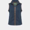 Aylsham Ladies Fleece Gilet In Blue Steel - Regular Fit -AlanPaine Shop ladies fleece gilet blue steel