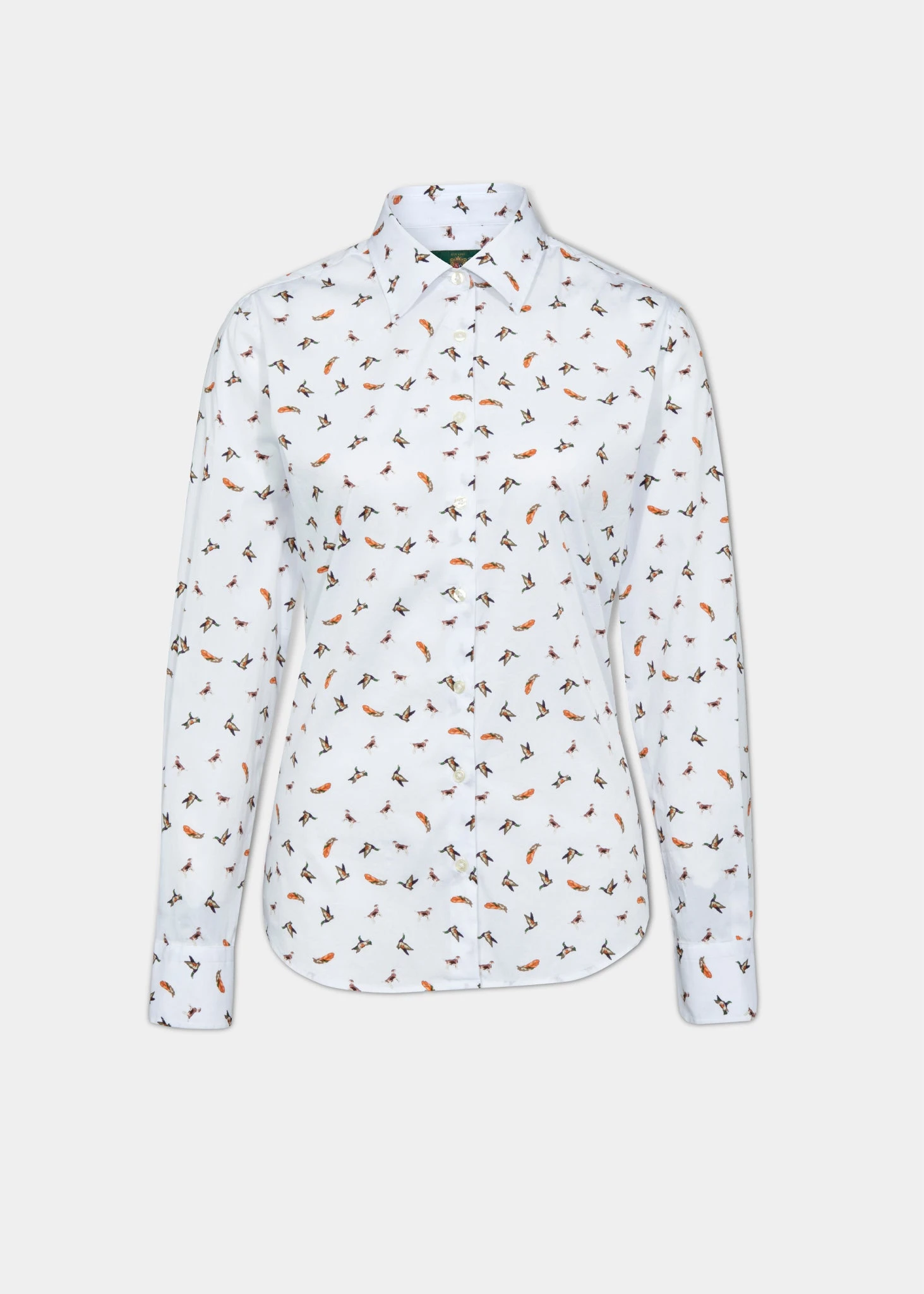 Lawen Ladies Printed Cotton Shirt - Dog & Duck Design 3 Lawen Ladies Printed Cotton Shirt - Dog & Duck Design