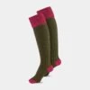 Ladies Shooting Socks - Pink & Olive -AlanPaine Shop ladies shooting socks pink olive