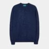 Lenzie Men's Lambswool Jumper In Indigo - Regular Fit -AlanPaine Shop lenzie lambswool jumper indigo