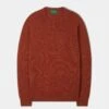 Lenzie Men's Lambswool Jumper In Ember - Regular Fit 2 Lenzie Men's Lambswool Jumper In Ember - Regular Fit -AlanPaine Shop lenzie mens lambswool jumper ember