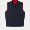 Lettoch Reversible Lightweight Summer Gilet In Navy And Red - Regular Fit -AlanPaine Shop ls2015 lettoch lightweight summer gilet navy red