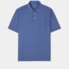 Rockbourne Performance Polo In Mid Blue - Sports Fit -AlanPaine Shop ls2303 rockbourne short sleeve polo mid blue