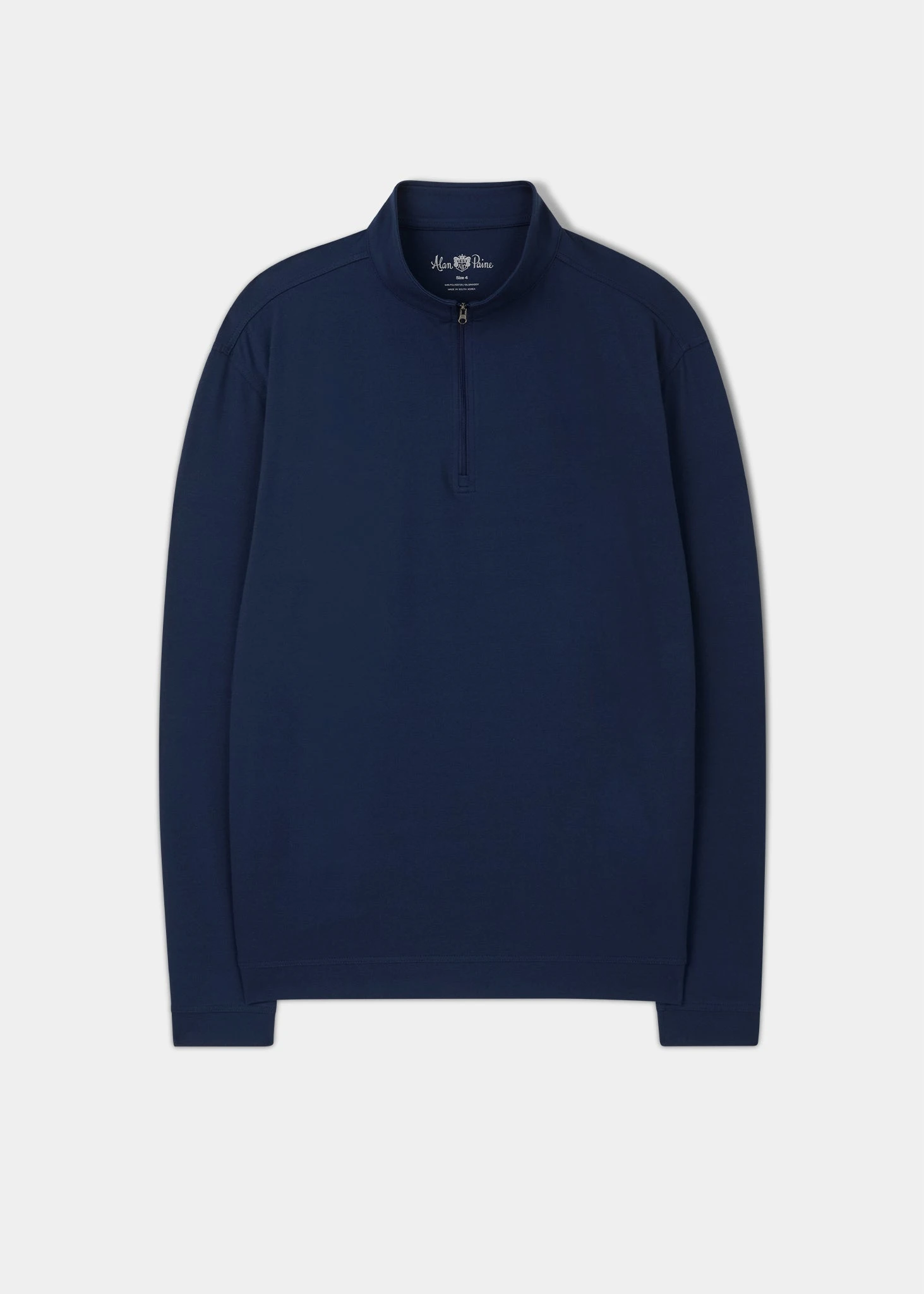 Rainford Performance 1/4 Zip Mock Neck In Navy 3 Rainford Performance 1/4 Zip Mock Neck In Navy