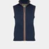 Aylsham Men's Fleece Gilet In Dark Navy - Regular Fit -AlanPaine Shop mens fleece gilet dark navy