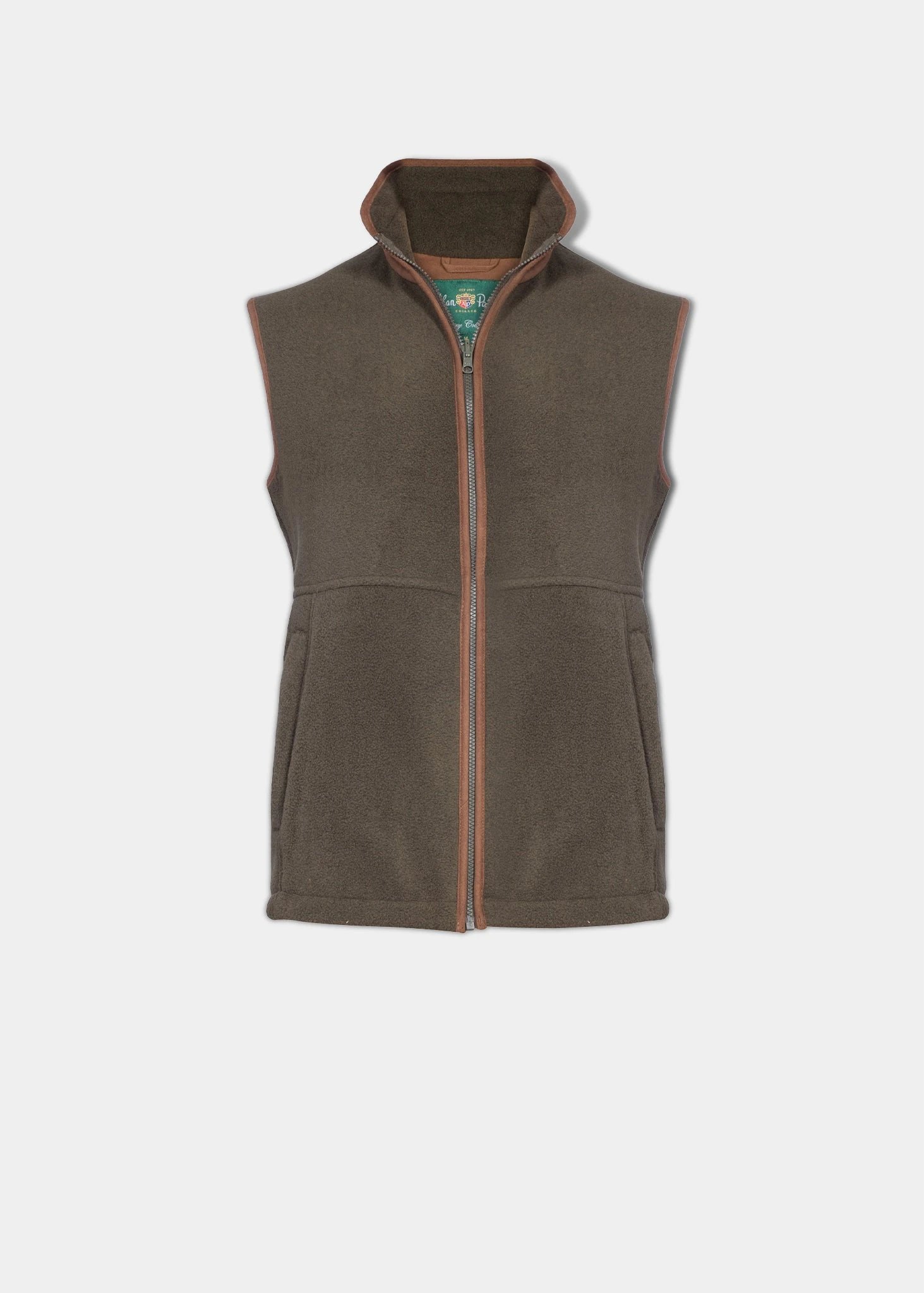 Aylsham Men's Fleece Gilet In Green - Regular Fit 3 Aylsham Men's Fleece Gilet In Green - Regular Fit