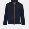 Aylsham Men's Fleece Jacket In Dark Navy - Regular Fit 1 Aylsham Men's Fleece Jacket In Dark Navy - Regular Fit -AlanPaine Shop mens fleece jacket dark navy