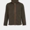 Aylsham Men's Fleece Jacket In Green - Regular Fit -AlanPaine Shop mens fleece jacket green