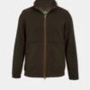 Aylsham Men's Fleece Windblock In Green - Regular Fit -AlanPaine Shop mens fleece windblock green