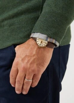 Albury Geelong Wool Jumper In Rosemary - Regular Fit 13 Albury Geelong Wool Jumper In Rosemary - Regular Fit -AlanPaine Shop mens geelong wool jumper rosemary 4