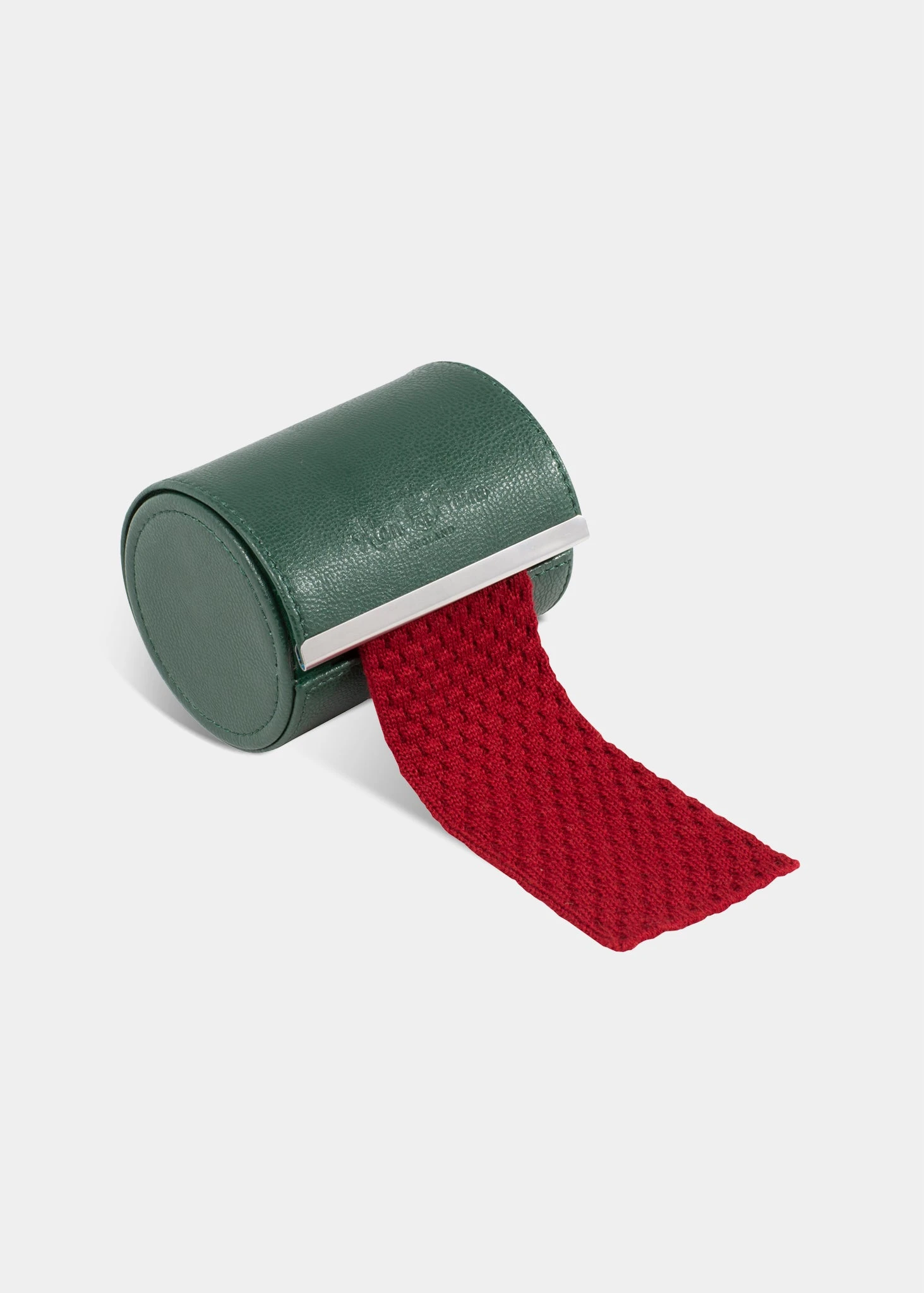 Men's Knitted Wool Tie In Red 3 Men's Knitted Wool Tie In Red