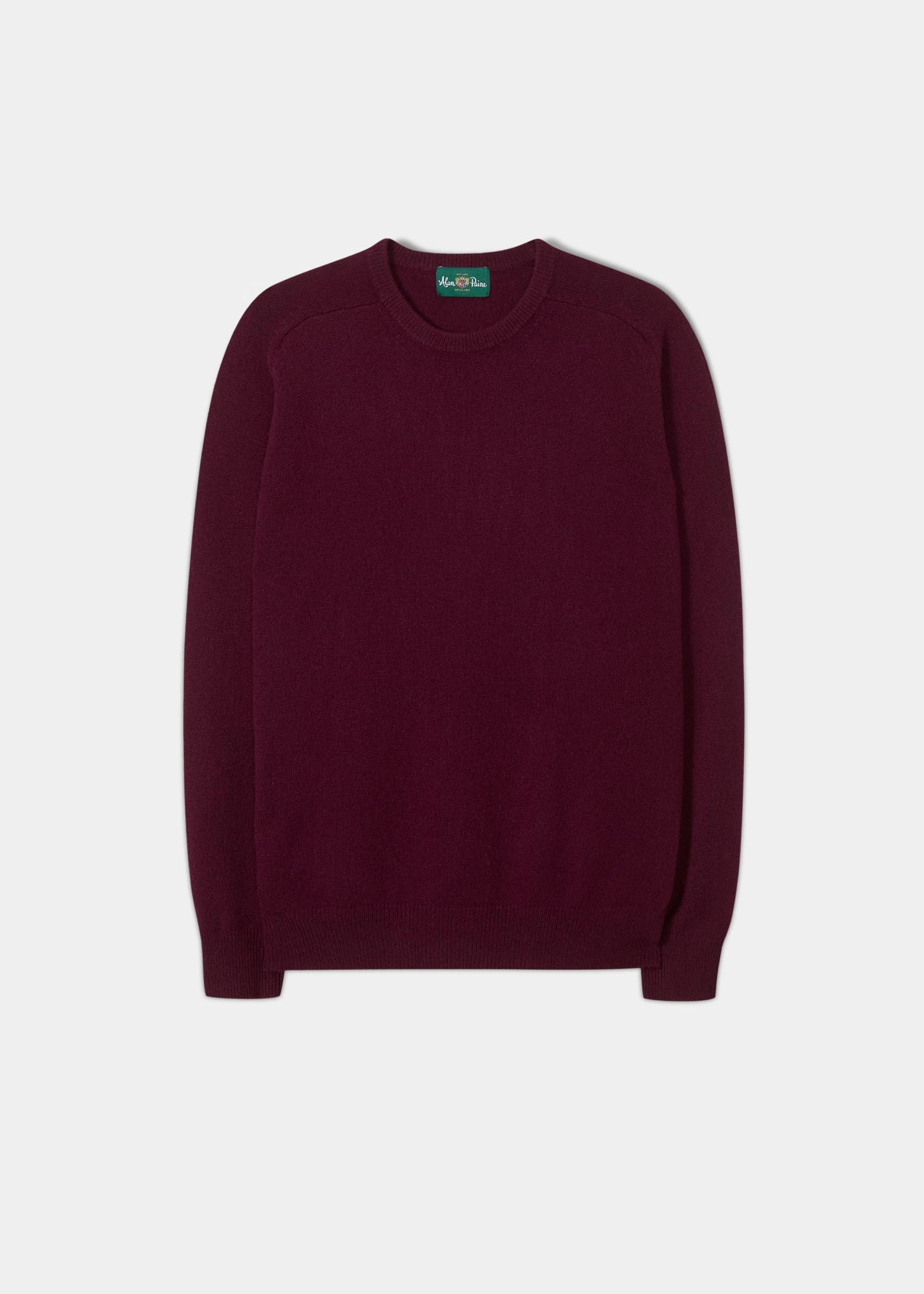 Dorset Men's Lambswool Jumper In Bordeaux - Classic Fit 3 Dorset Men's Lambswool Jumper In Bordeaux - Classic Fit