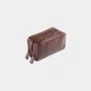 Mens Leather Wash Bag In Oak -AlanPaine Shop mens leather wash bag oak 26f95a34 05be 4a8d a6da cee6e5d63785