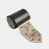 Ripon Silk Country Tie In Gold - Bird & Dog Design -AlanPaine Shop mens ripon silk country tie bird dog design gold