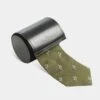 Ripon Silk Country Tie In Olive - Duck Design 1 Ripon Silk Country Tie In Olive - Duck Design -AlanPaine Shop mens ripon silk country tie duck design olive