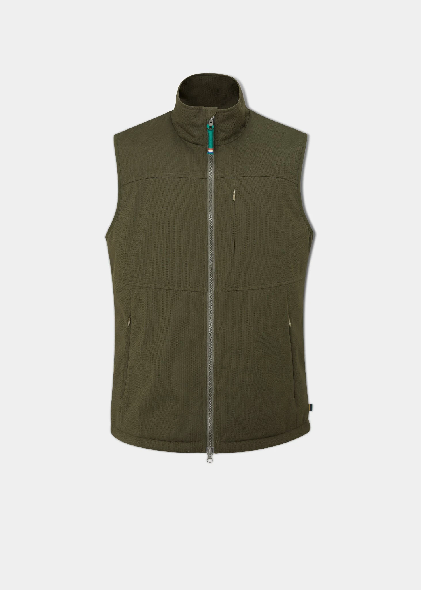 Mossley Men's Wind Stopper Gilet In Olive - Regular Fit 3 Mossley Men's Wind Stopper Gilet In Olive - Regular Fit
